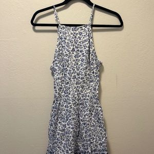 Hollister Lace-Up Woven Skater Dress (Size Small)